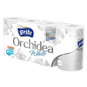 Grite Orchidea White 8 tekercses 3 rétegű toalettpapír (145 lap/tekercs)