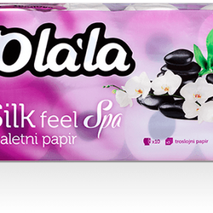 Olala Silk Feel Spa 10 tekercses 3 rétegű prémium toalettpapír